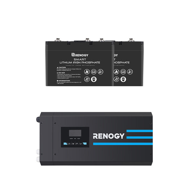 Renogy 2000W 12V Pure Sine Wave Inverter Charger With LCD Display