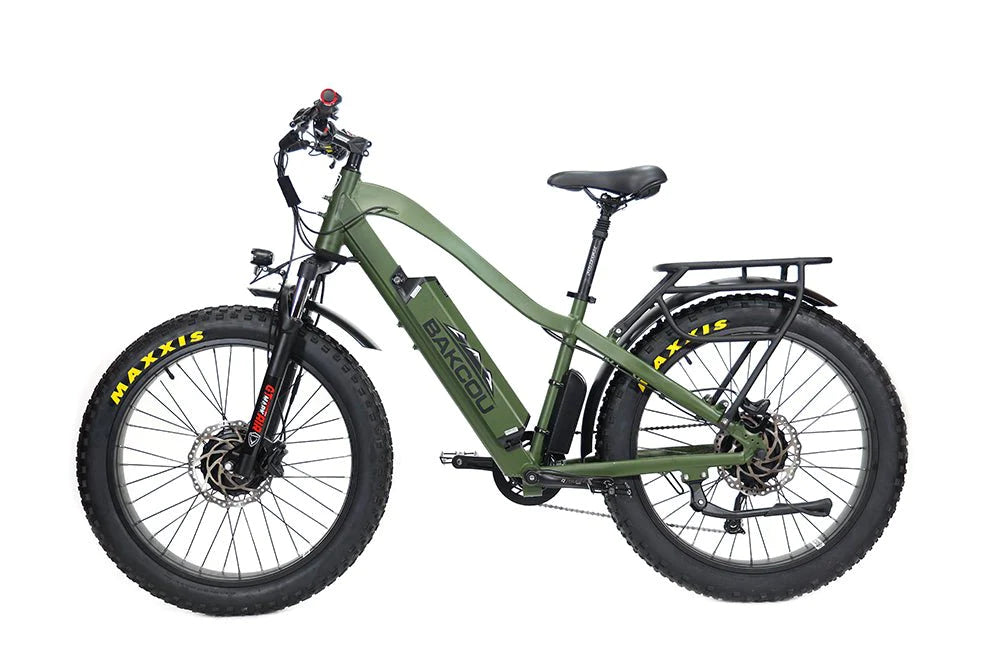 Bakcou Kodiak AWD Dual-Hub 500W Motor Fat Tire Hunting Electric Bike