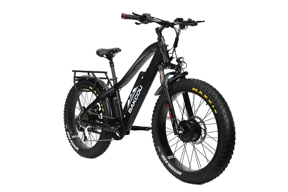 Bakcou Kodiak AWD Dual-Hub 500W Motor Fat Tire Hunting Electric Bike