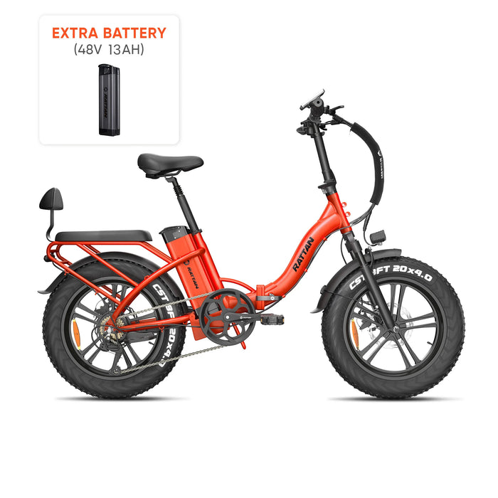 Rattan LF-750W Pro Foldable Fat Tire Electric Bike RAT-LF