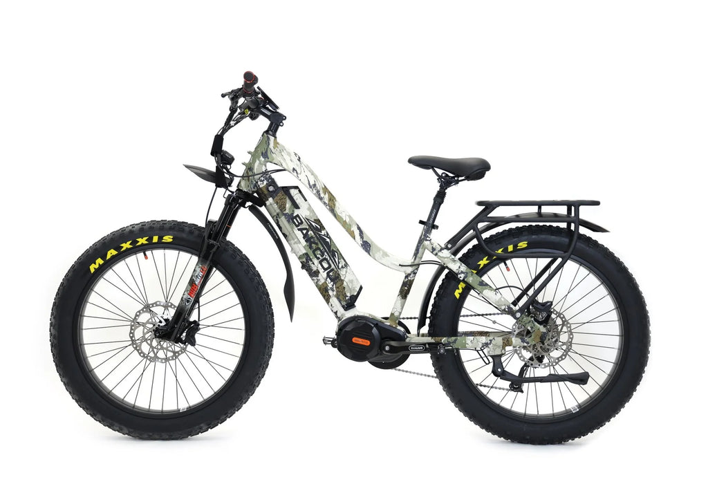 Bakcou Mule Step-Through 24" 1500W Fat Tire Electric Bike Bafang Ultra Mid Drive Motor