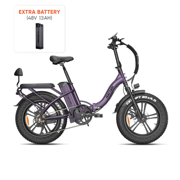 Rattan LF-750W Pro Foldable Fat Tire Electric Bike RAT-LF