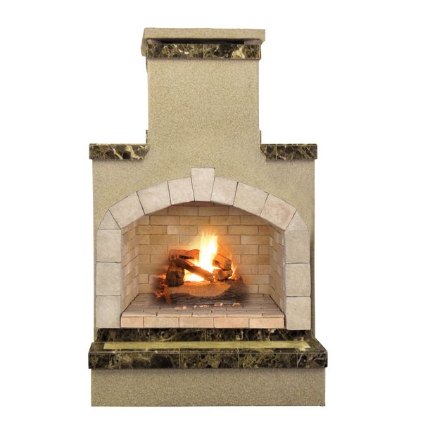 Cal Flame 48” x 38” x 78” Outdoor Fireplace FRP908-2