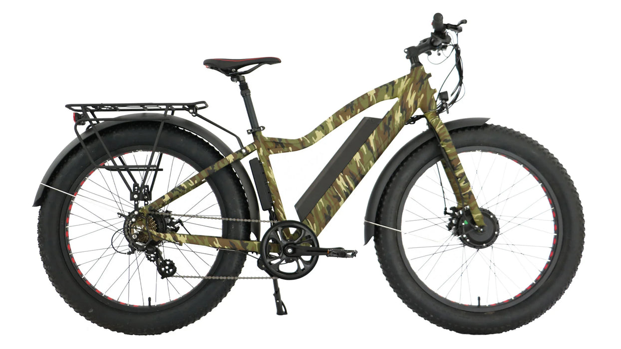 Eunorau FAT-AWD 48V 250W+350W Dual Motors All Terrain Electric Bike