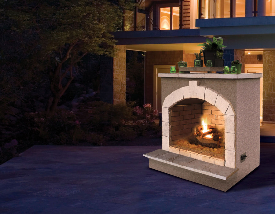 Cal Flame 48" x 38" x 59" Outdoor Fireplace FRP906-2