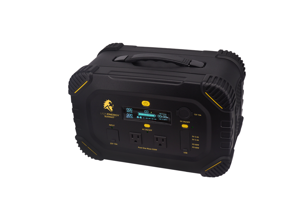 Lion Energy Summit - Bluetooth Portable Generator Kit (665Wh LiFePO4, 530W AC) 50170208