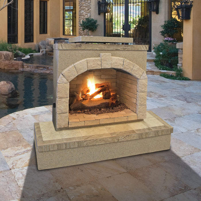 Cal Flame 73” x 38” x 59”  Outdoor Fireplace FRP906-3