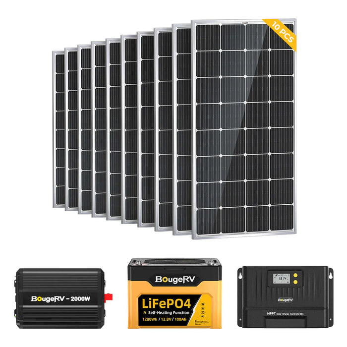 BougeRV 2000W Solar Panel Kit ISE114-10-KITS