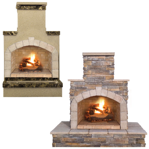 Cal Flame 48” x 38” x 78” Outdoor Fireplace FRP909-2