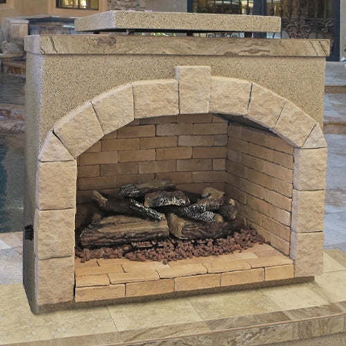 Cal Flame 73” x 38” x 59”  Outdoor Fireplace FRP906-3