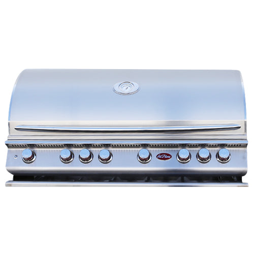 Cal Flame BBQ Built In P Series 5 Burner Grill With Lights, Rotisserie & Back Burner BBQ19P05