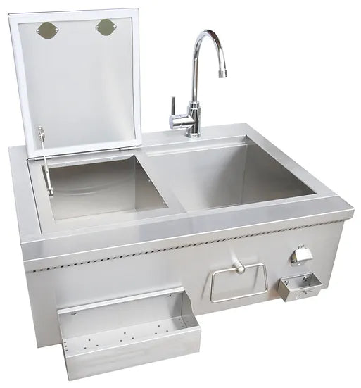 KoKoMo Grills 30" Built-In Cocktail Station With Sink KO-30CKT-SNK