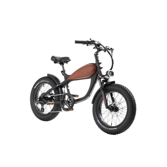 Revi Bikes 48V Cheetah Mini 20 Inch Retro Fat Tire Electric Bike