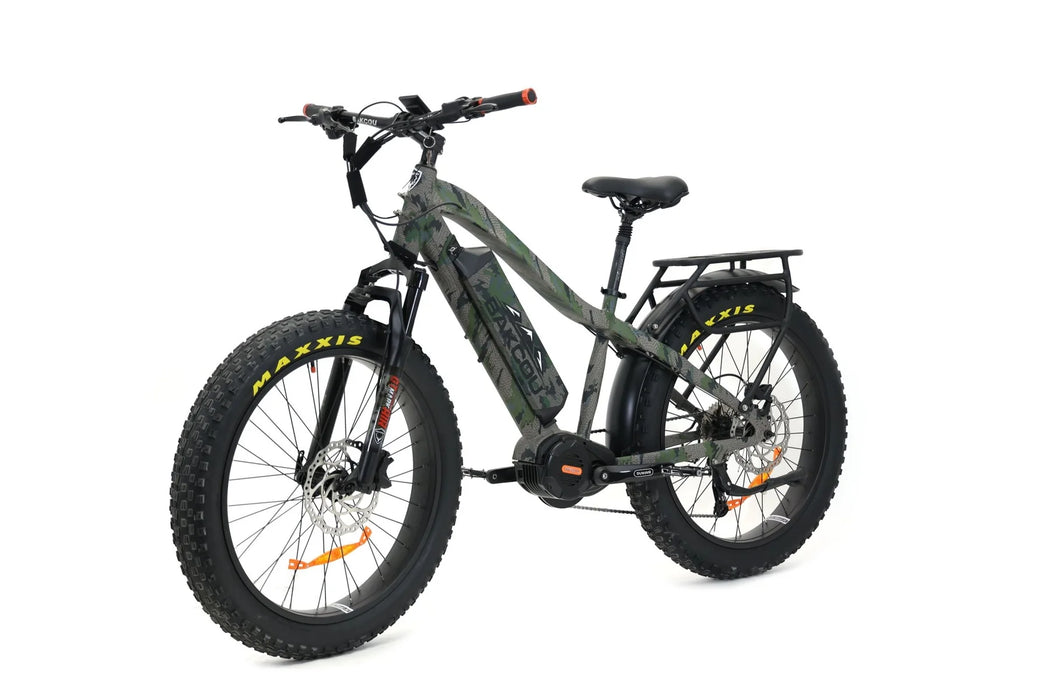 Bakcou Mule 1000W Fat Tire Electric Mountain Bike Bafang Ultra Mid Drive Motor