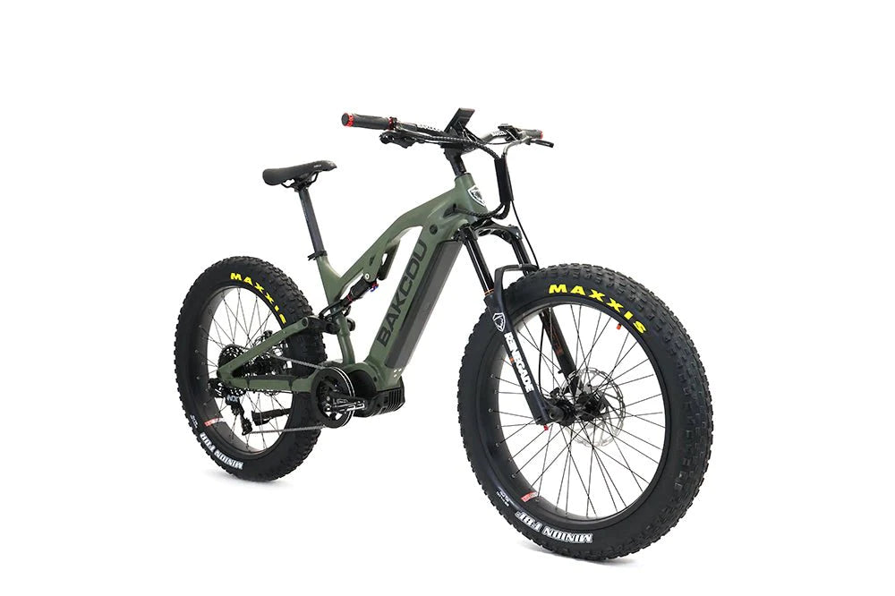 Bakcou Scout 1500W Full Suspension Fat Tire Mountain Electric Bike