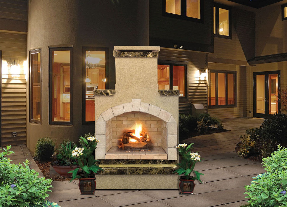 Cal Flame 48” x 38” x 78” Outdoor Fireplace FRP908-2