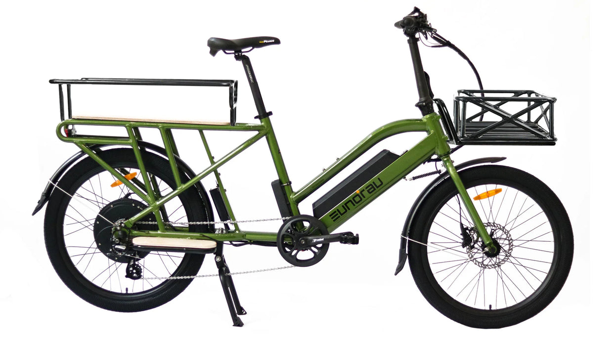 Eunorau MAX-CARGO 2.0 24' Wheel 48V 750W Long Trail Cargo Electric Bike