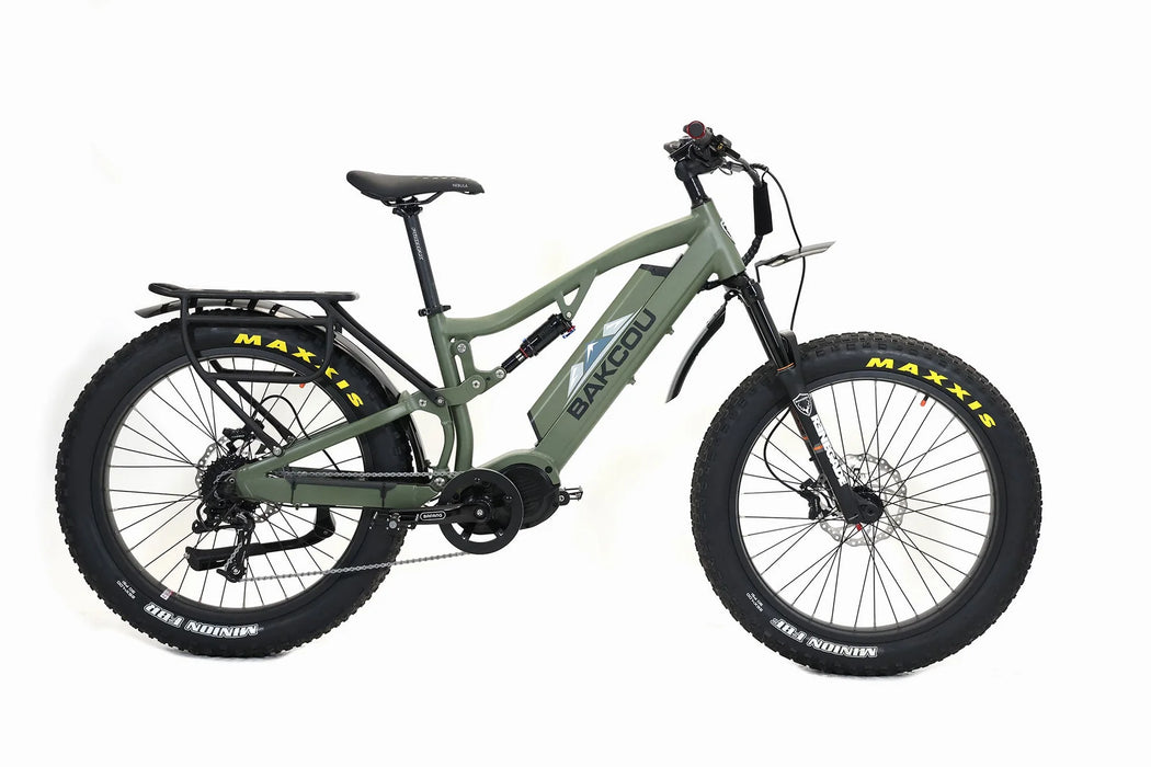 Bakcou Storm 1000W Full Suspension Powerful Fat Tire Electric Bike