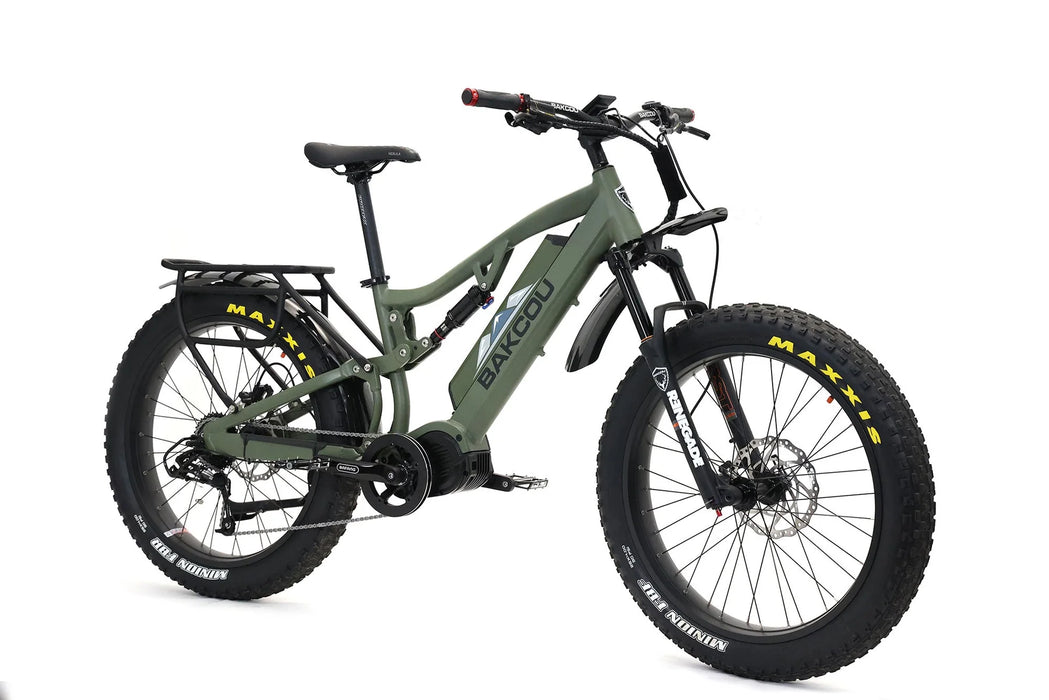 Bakcou Storm 1000W Full Suspension Powerful Fat Tire Electric Bike