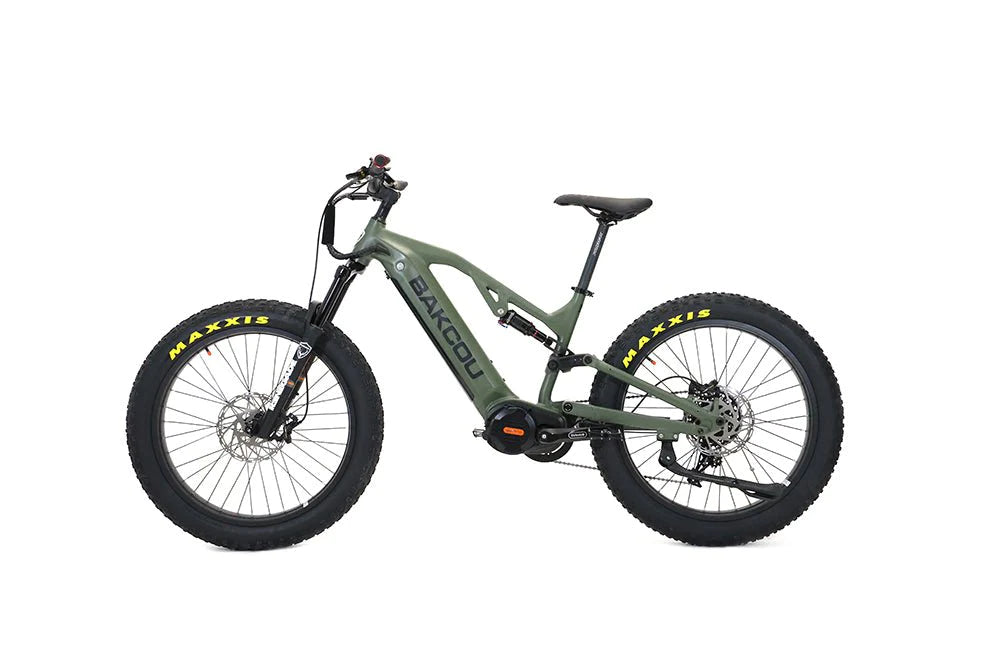 Bakcou Scout 1500W Full Suspension Fat Tire Mountain Electric Bike