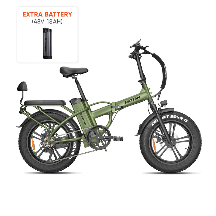 Rattan LM-750W Pro Foldable Fat Tire Electric Bike RAT-LM