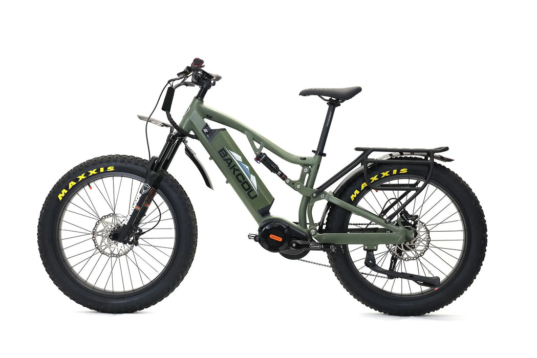 Bakcou Storm 1000W Full Suspension Powerful Fat Tire Electric Bike