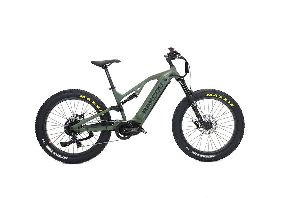 Bakcou Scout 1500W Full Suspension Fat Tire Mountain Electric Bike