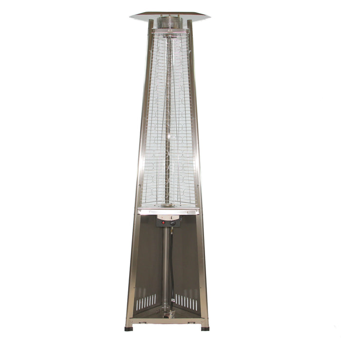 RADtec 93" Pyramid Flame Propane Patio Heater - Stainless Steel Finish (41,000 BTU)