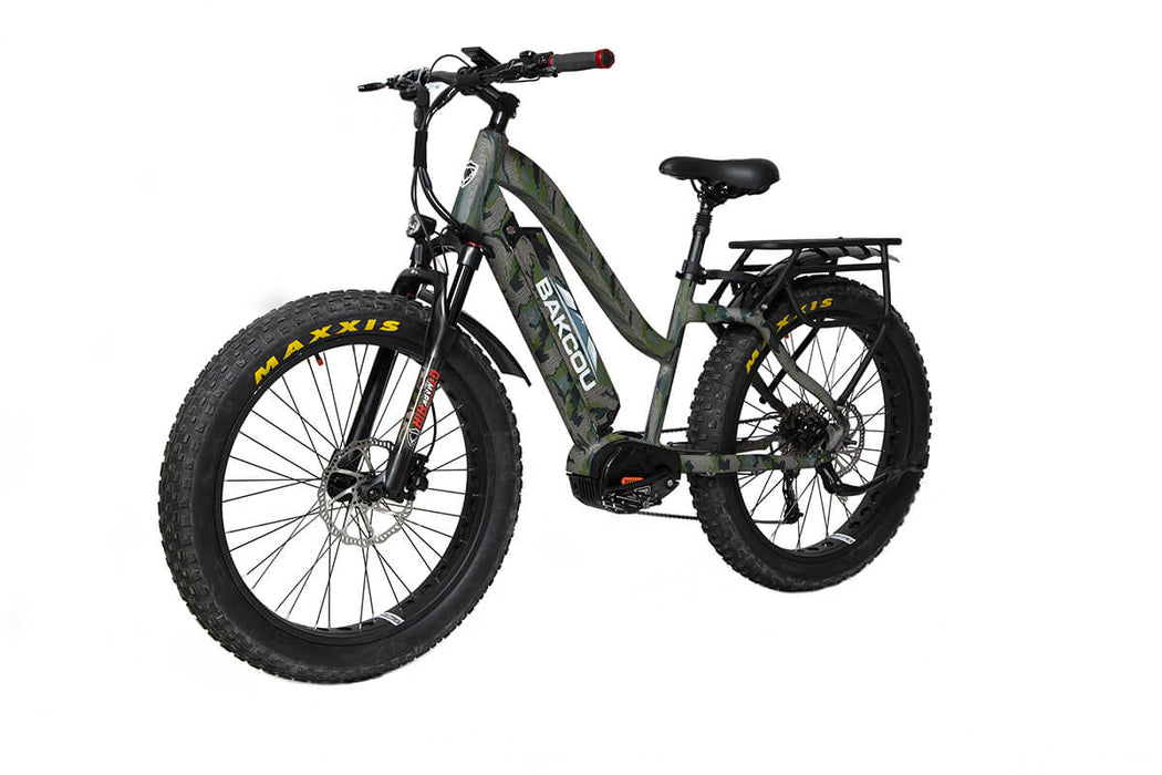 Bakcou Mule Step-Through 24" 1500W Fat Tire Electric Bike Bafang Ultra Mid Drive Motor