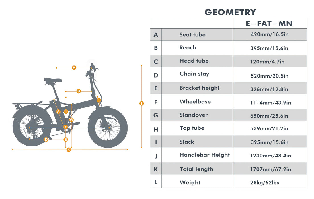 Eunorau E-FAT-MN 48V 500W Foldable Step Over Fat Tire Electric Bike