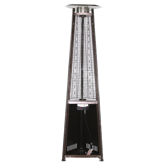 RADtec 93" Pyramid Flame Propane Patio Heater - Antique Bronze Finish (41,000 BTU)