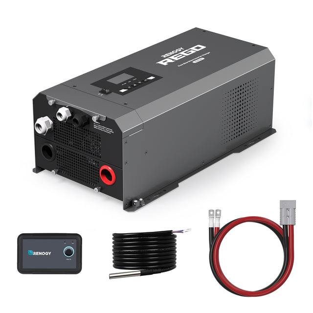 Renogy REGO 12V 3000W Pure Sine Wave Inverter Charger With LCD Display