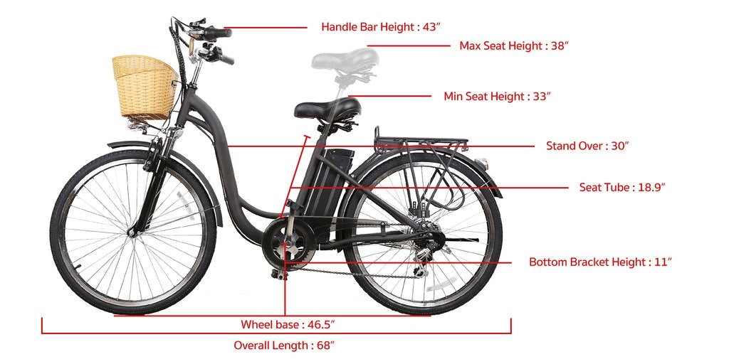 GlareWheel High Speed Electric City Bike With Removable Battery EB-X12