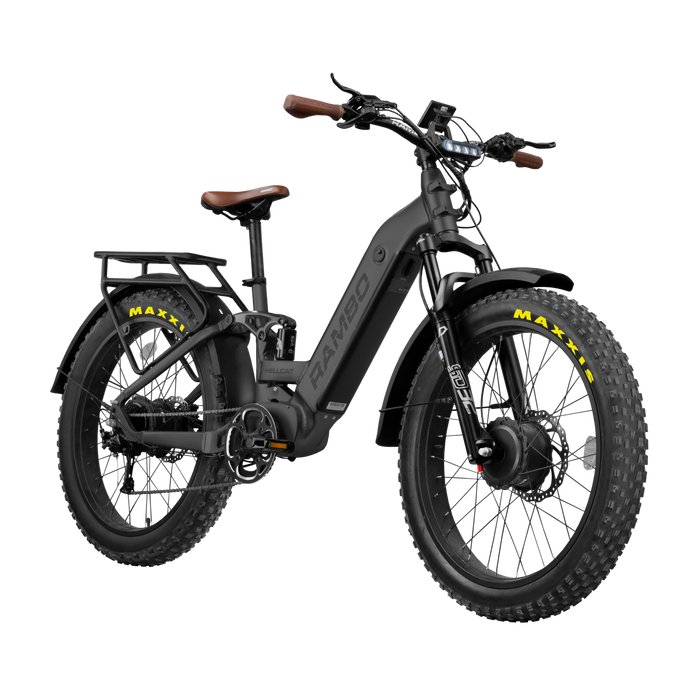 Rambo Hellcat Full Suspension 1000W Dual Motor All-Wheel Drive Electric Bike