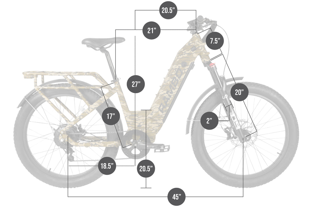 Rambo 1000W Nomad 2.0 High Performance Electric Bike