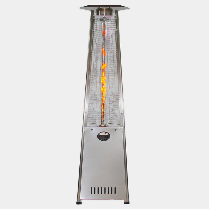 RADtec 93" Pyramid Flame Propane Patio Heater - Stainless Steel Finish (41,000 BTU)