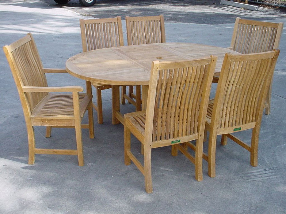 Anderson Teak Bahama Chicago 7-Pieces Dining Chair SET-07