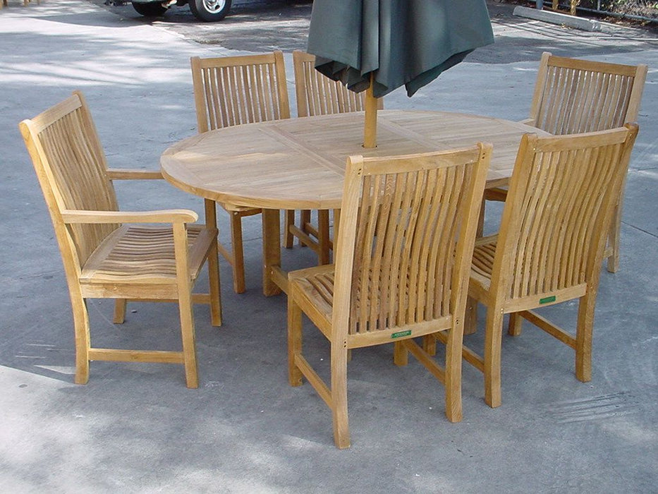 Anderson Teak Bahama Chicago 7-Pieces Dining Chair SET-07