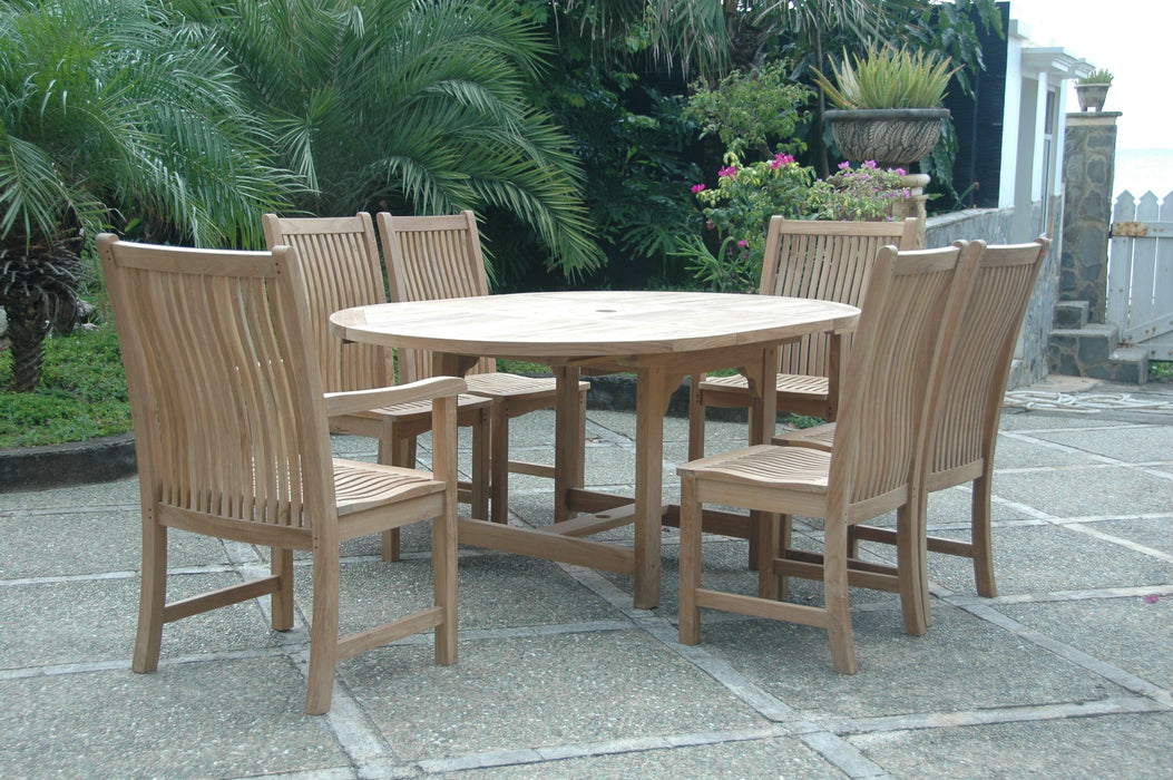 Anderson Teak Bahama Chicago 7-Pieces Dining Chair SET-07