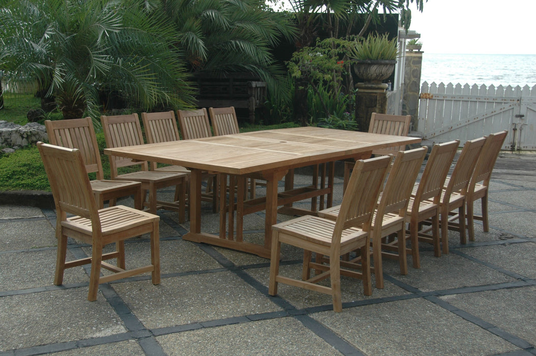 Anderson Teak Sahara Rialto 13-Pieces Rectangular Dining Set SET-08