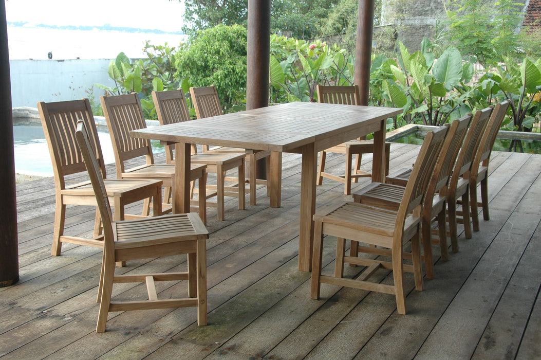 Anderson Teak Bahama Rialto 11-Pieces Rectangular Dining Set SET-15