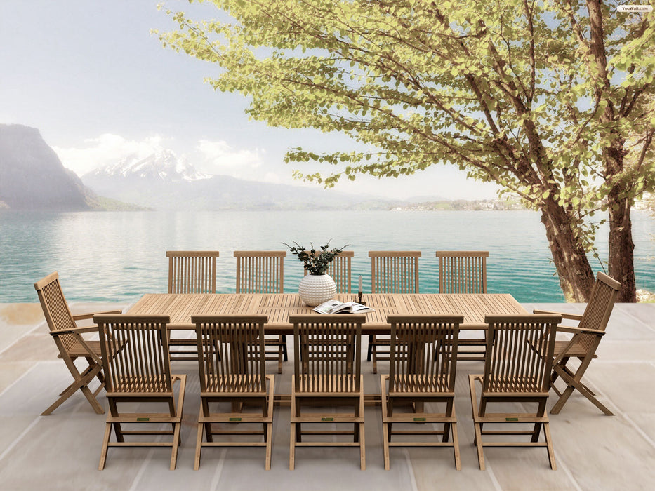 Anderson Teak Valencia Classic 13-Pieces Dining Set SET-32A