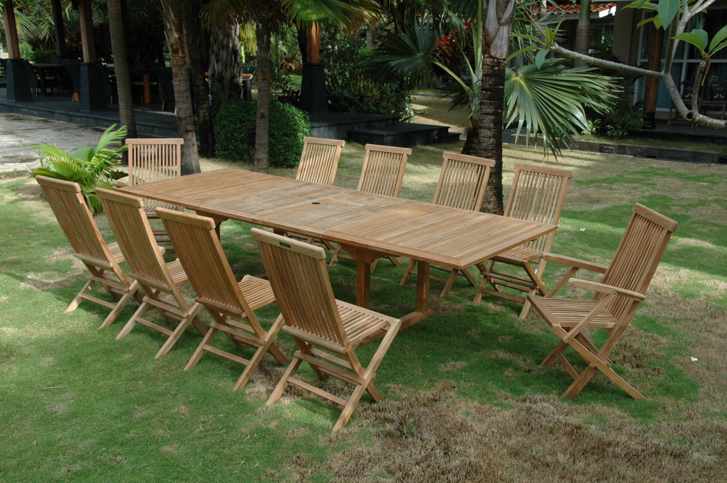 Anderson Teak Valencia Classic 11-Pieces Dining Set SET-32B