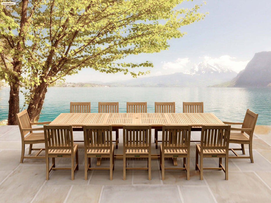 Anderson Teak Valencia Rialto 13-Pieces Dining Set SET-33A