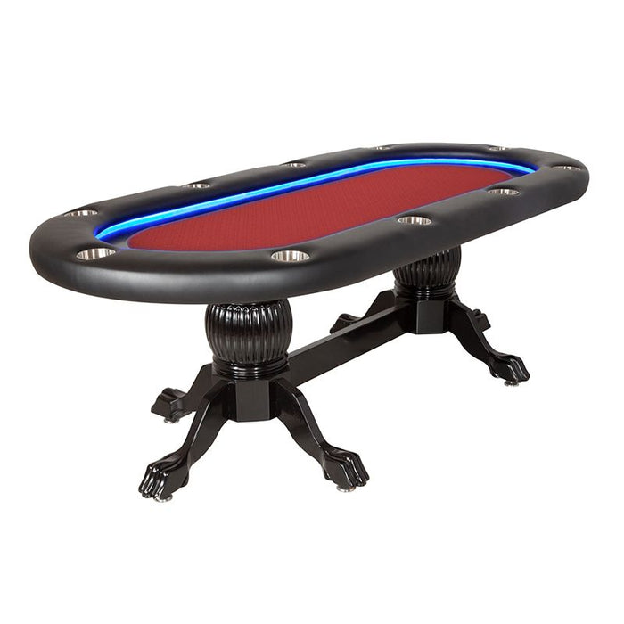 BBO Poker Tables Elite Alpha 94" LED Sunken Playing Surface Poker Table 2BBO-ELTA