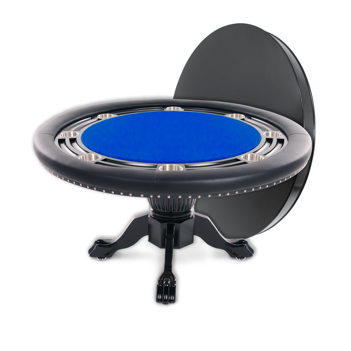 BBO Poker Tables Nighthawk 55" Round Poker Table With Chip Tray 2BBO-NH