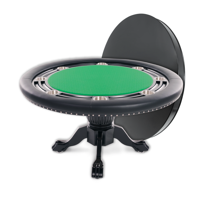 BBO Poker Tables Nighthawk 55" Round Poker Table With Chip Tray 2BBO-NH