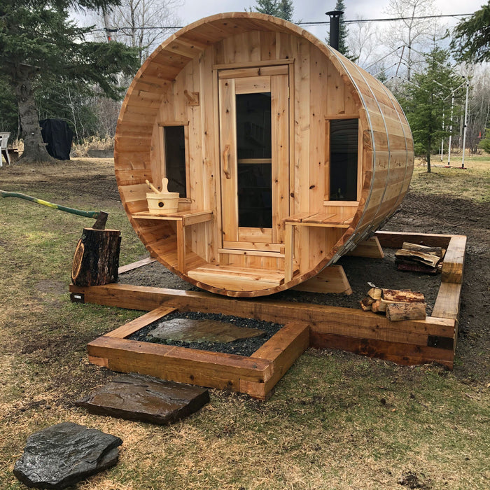 Dundalk LeisureCraft CT Tranquility Barrel Sauna CTC2345W