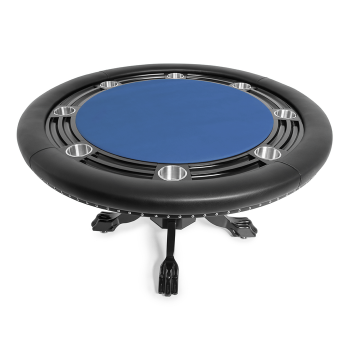 BBO Poker Tables Nighthawk 55" Round Poker Table With Chip Tray 2BBO-NH