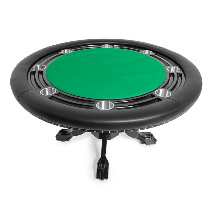 BBO Poker Tables Nighthawk 55" Round Poker Table With Chip Tray 2BBO-NH